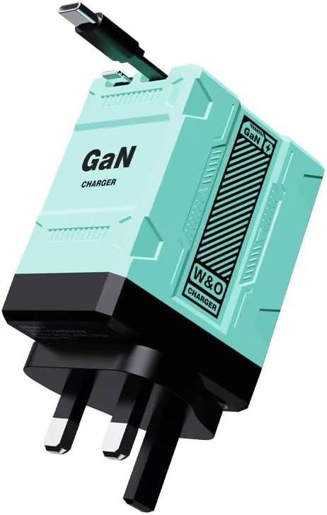 Universal GaN 120W Charger Plug with Dual Retractable Cable