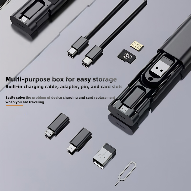 6-in-1 Multi Adapter Travel Charger Kit - 60W PD Universal