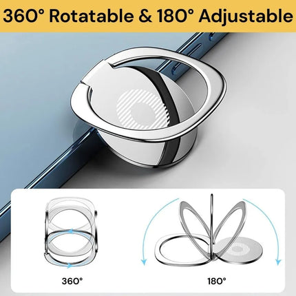 360 rotatable and 180 adjustable phone ring stand