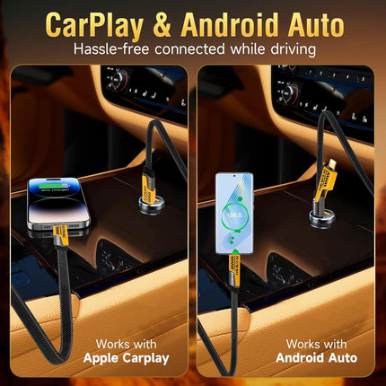 4-in-1 Multi Charging Cable | Nylon-Braided Cable | 1.5 Meter