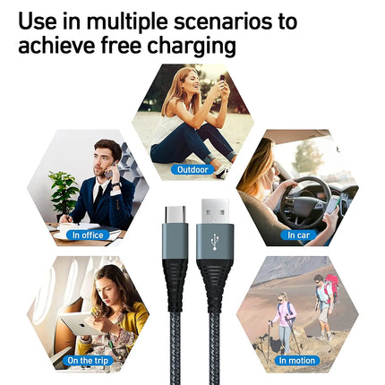 USB to USB-C Cable | 66W Fast Charging | 3 Meter