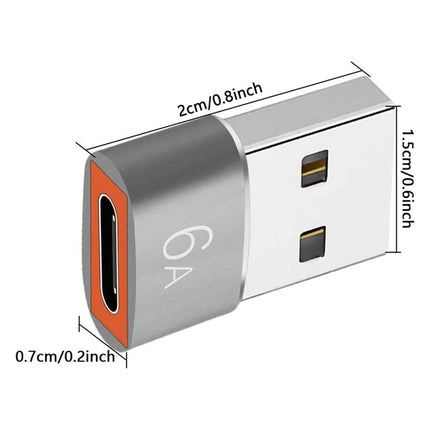 USB to USB-C (Female) Adapter 6A 3.0