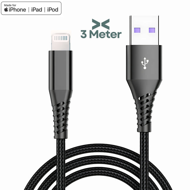 USB to Lightning Cable | Fast Charging | 3 Meter