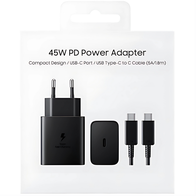 45W USB-C Charger Plug & Cable Set for Samsung | EU Plug