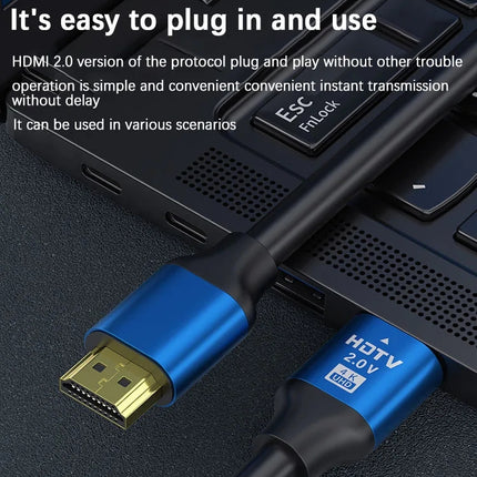 HDMI to HDMI 2.0 Cable 4K@60Hz 18Gbps Gold‑Plated | 0.5m - 10m