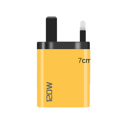 4‑Port USB Wall Charger (2× USB‑C PD + 2× USB‑A) | Fast Charging up to 120W