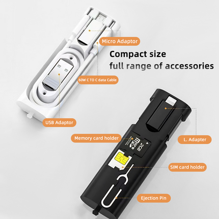 6-in-1 Multi Adapter Travel Charger Kit - 60W PD Universal