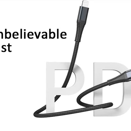 USB-C to Lightning Cable | 20W Fast Charging | 2 Meter