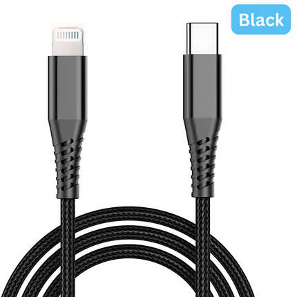USB-C to Lightning Cable | 20W Fast Charging | 2 Meter