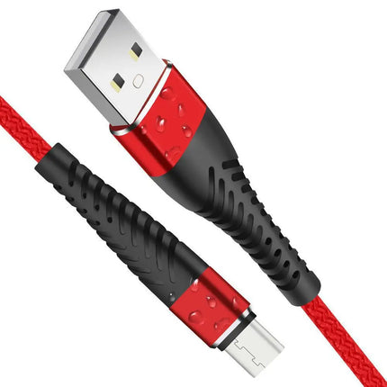USB to USB-C Cable – 2.4A Nylon Braided Short - 15CM
