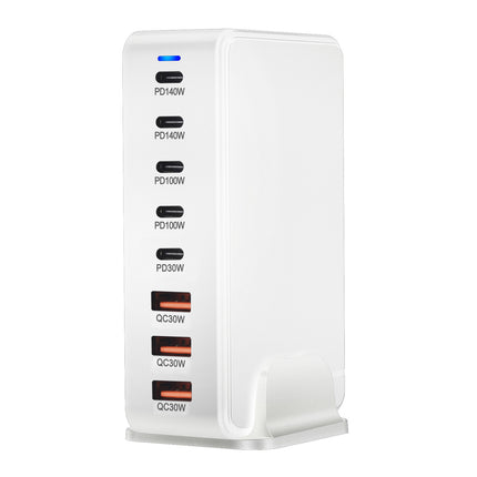 600W GaN 8-Port Charging Station (5 Type-C + 3 USB-A) - White