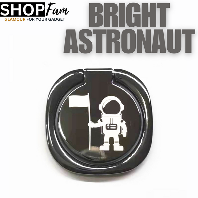 Ring Phone Holder 360° Rotate - Bright Light Astronaut