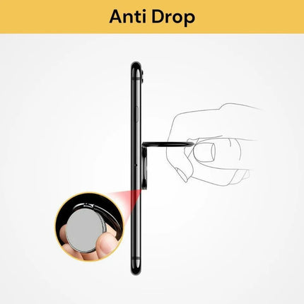 Anti drop phone ring holder for secure everyday grip