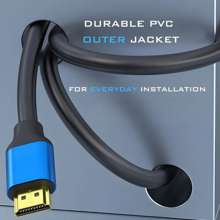 Durable PVC HDMI cable for home and office installation
