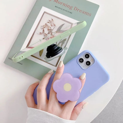 Flower phone grip holder in seven bright colours for phone cases