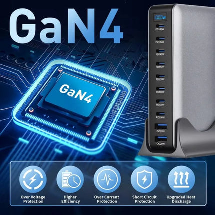 GaN4 chip graphic with charging protection features