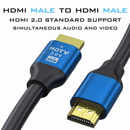 HDMI male to male cable for simultaneous audio and video