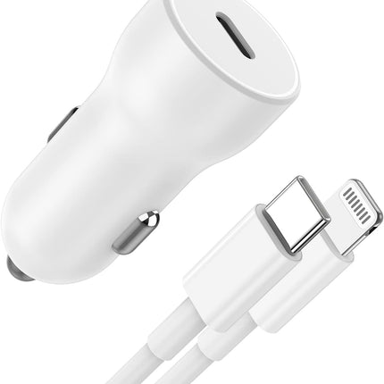 USB-C Car Charger Set 20W For iPhone 6 to 14