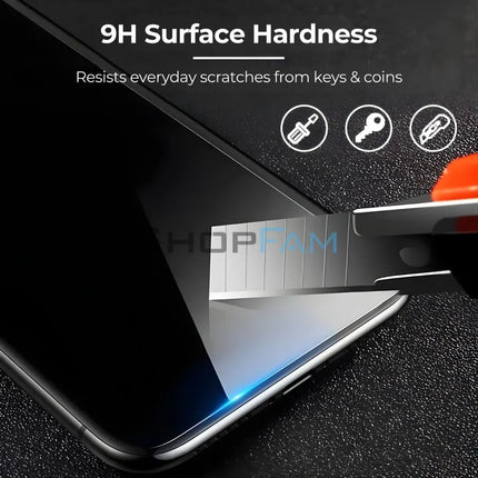 iPhone 9H scratch resistant tempered glass screen protector 2 pack