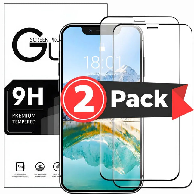 Full cover tempered glass screen protector for iPhone with precision edges