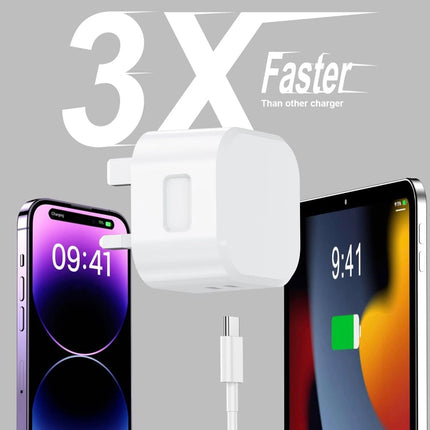 35W Charger Set Plug & Cable For iPhone 15/16