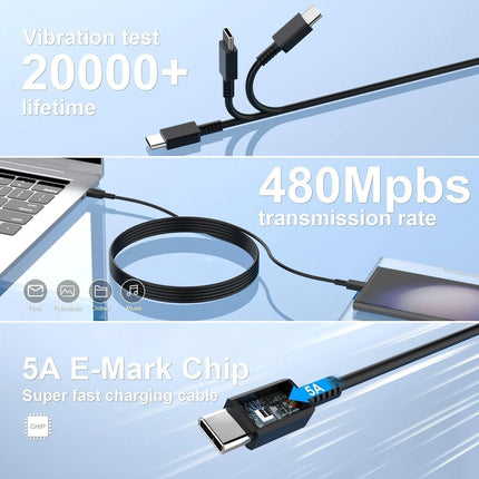 100W USB-C to USB-C 5A Cable for Samsung