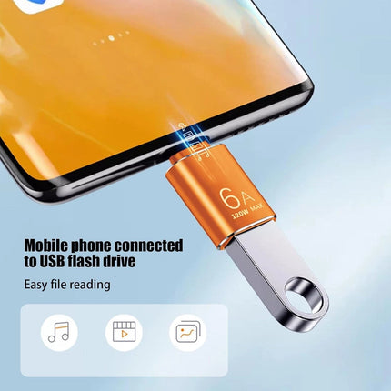 USB‑C to USB Adapter 6A 3.1 OTG