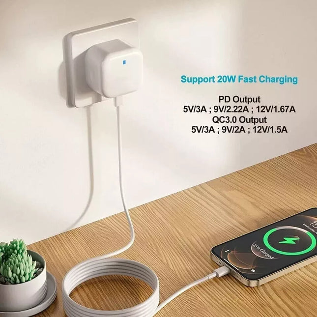 20W Charger Set Plug & Cable For iPhone 5 to 14