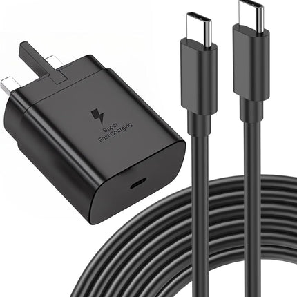 45W USB-C Charger Plug & Cable Set for Samsung | UK Plug