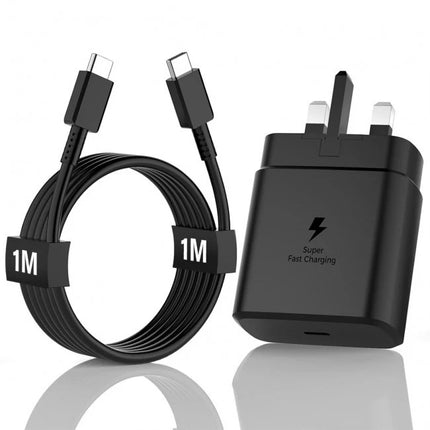 45W USB-C Charger Plug & Cable Set for Samsung | UK Plug