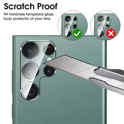 Samsung Galaxy 9H tempered glass camera lens protector for scratch resistance