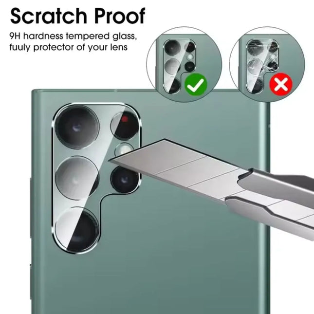 Samsung Galaxy 9H tempered glass camera lens protector for scratch resistance
