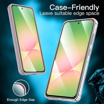 Samsung Galaxy case-friendly tempered glass screen protector with edge spacing