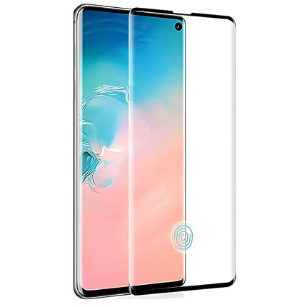 Samsung Galaxy full cover tempered glass screen protector with clear edge fit