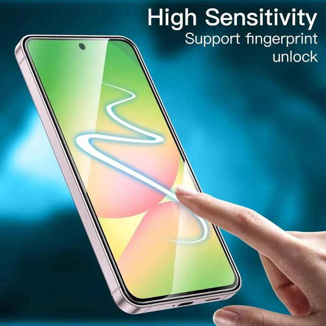 Samsung Galaxy screen protector with high touch sensitivity and fingerprint support