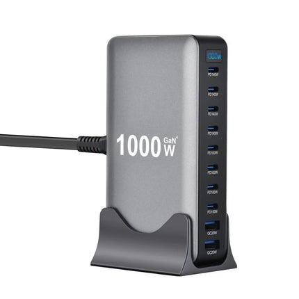 ShopFam 10-port charging station for clean desk charging setup