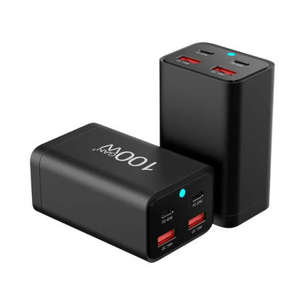 ShopFam 100W GaN desktop charging station with UK mains power cable included