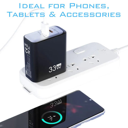 ShopFam 33W charger plug for phones tablets and accessories