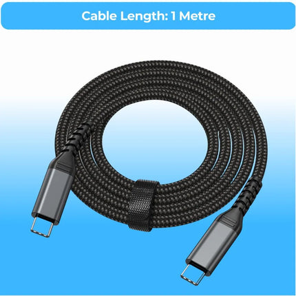 ShopFam 1m USB 3.2 Gen 2 USB-C cable with up to 10Gbps data transfer and 100W PD fast charging