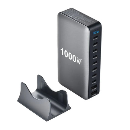 ShopFam USB-C charging station with UK plug and desktop stand