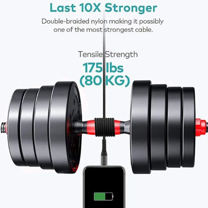 3 meter USB-A to iPhone (8-pin) cable