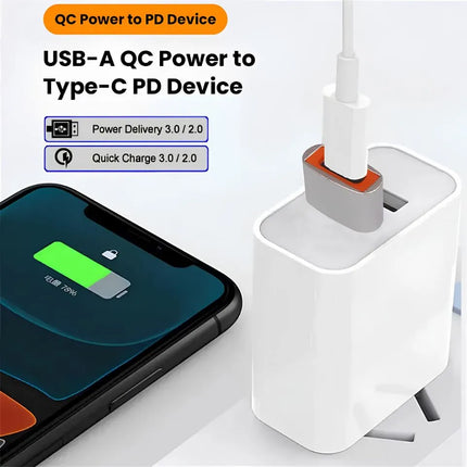 USB-A to USB-C adapter compatibility with laptops chargers power banks phones and accessories