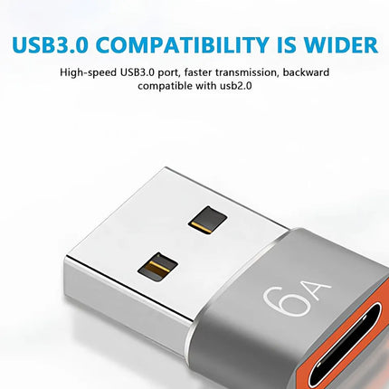 USB 3.0 compatible USB-A to USB-C female adapter for wider device support