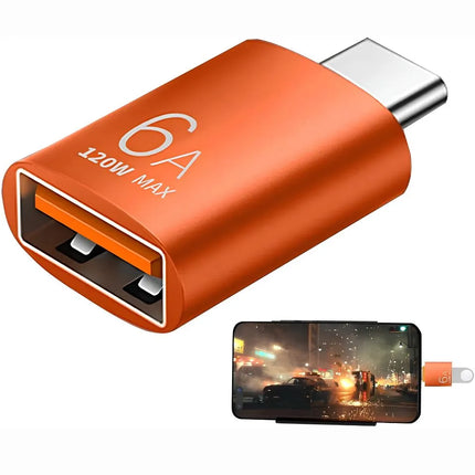 Plug and play USB-C to USB-A adapter for phones tablets laptops and accessories